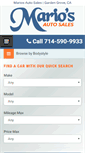 Mobile Screenshot of mariosautosalesinc.com