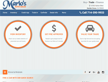 Tablet Screenshot of mariosautosalesinc.com